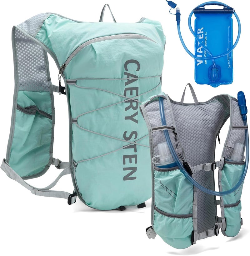 CAREYSTEN Carey STEN Lightweight Hydration Backpack, Outdoor Running Vest with 1.5L Water Bag, Suitable for Hiking, Cycling, and Both Men's and Women's Carnival wear - Image 3